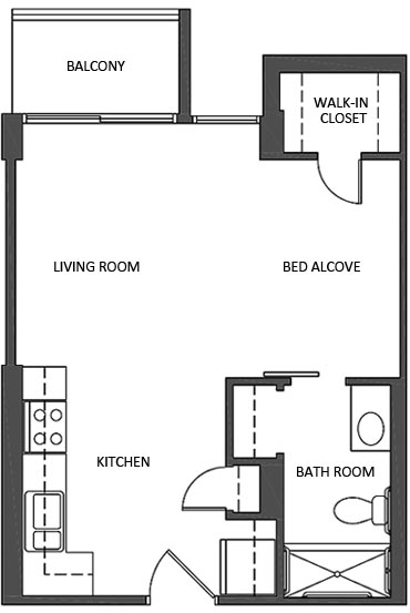 studio floorplan